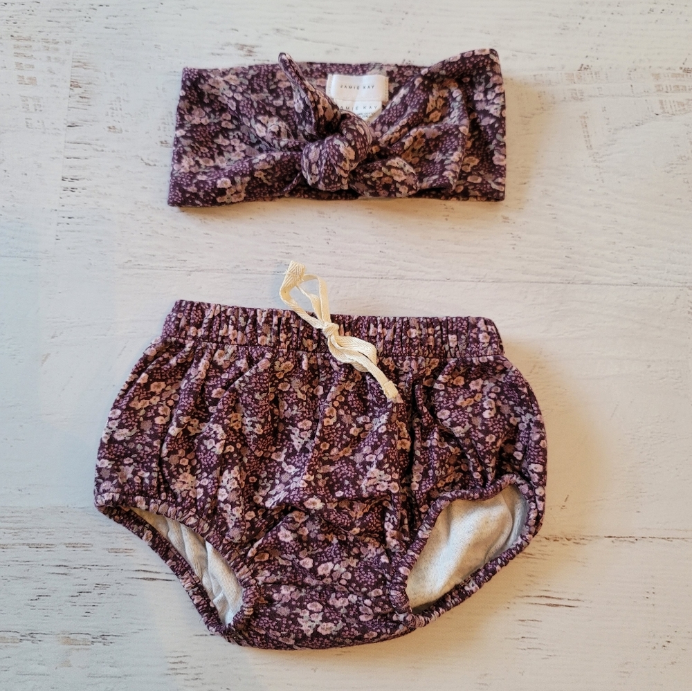 JAMIE KAY | Newborn Bloomers + Headband | Vintage